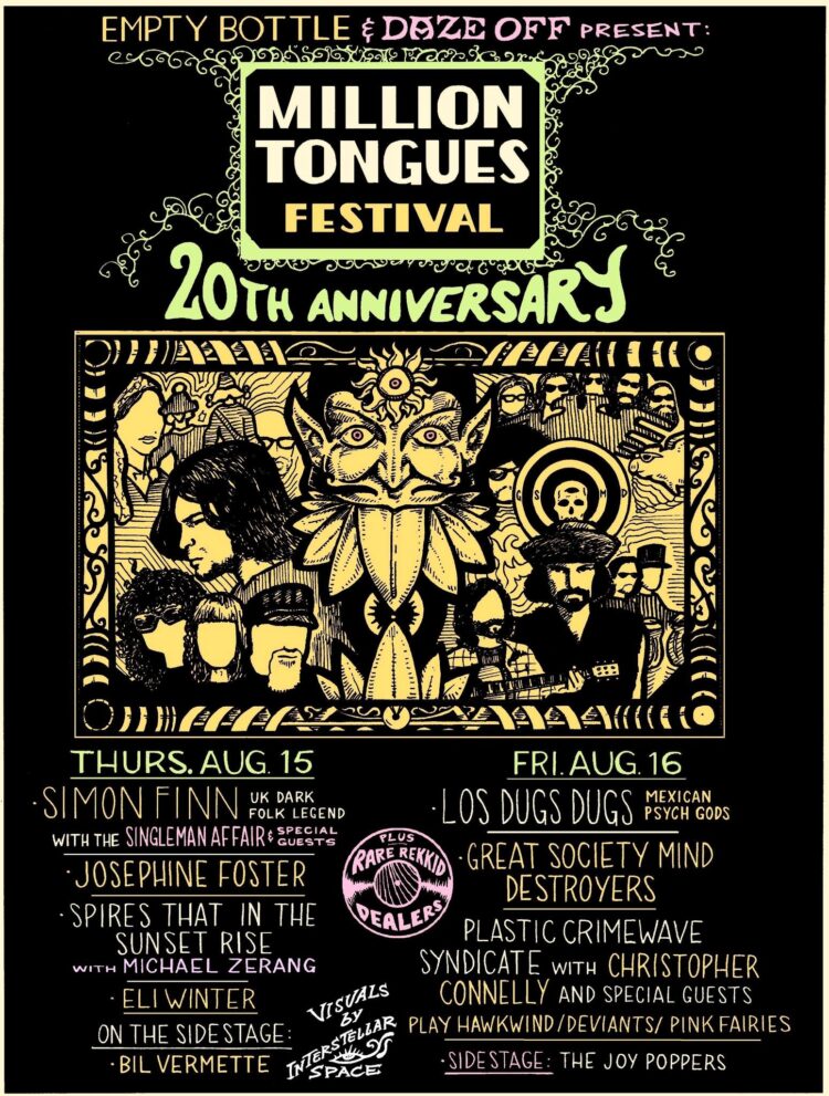 Promo poster for the Million Tongues Festival